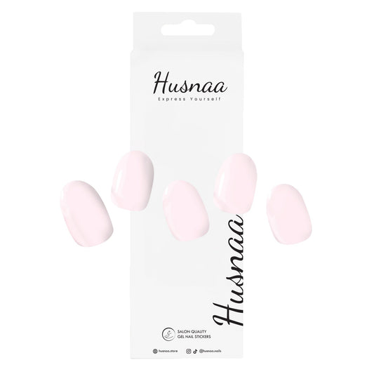 Baby Pink | Semi - cured Gel Nail Strips - Husnaa