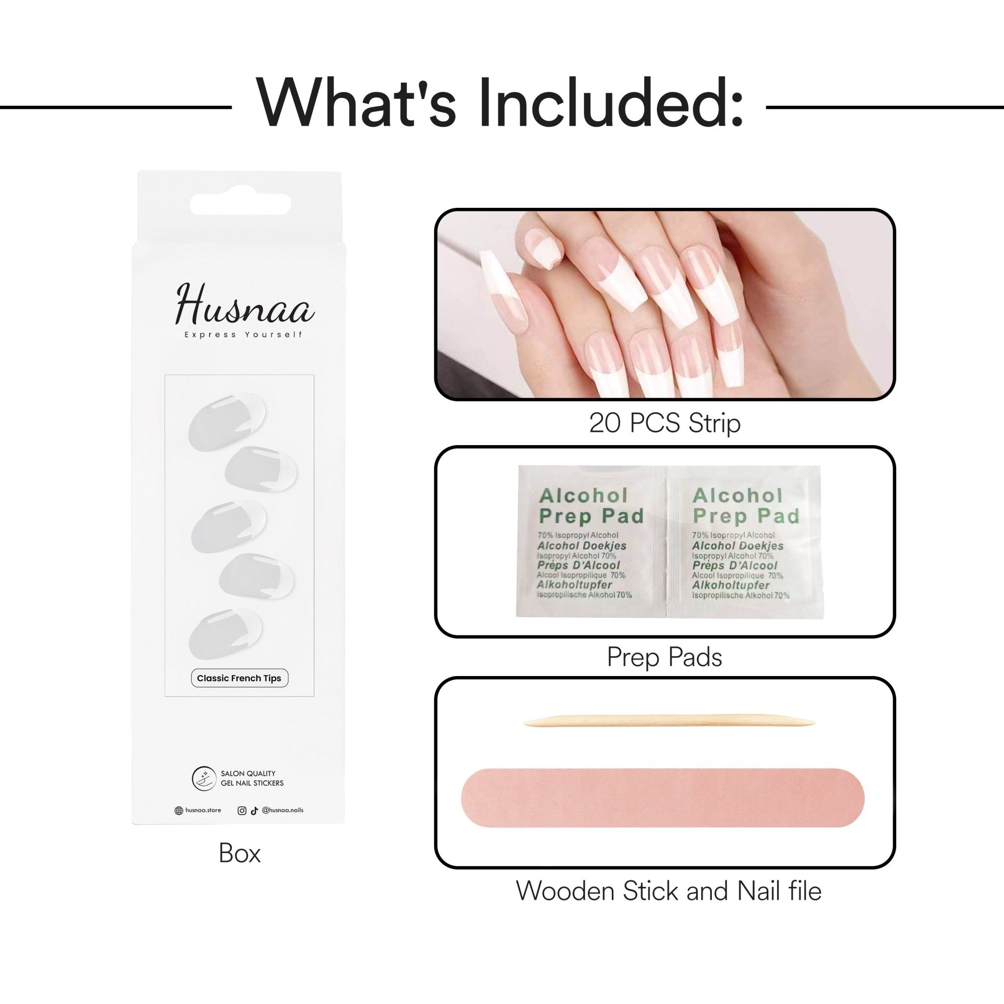 Classic French Tips - Husnaa