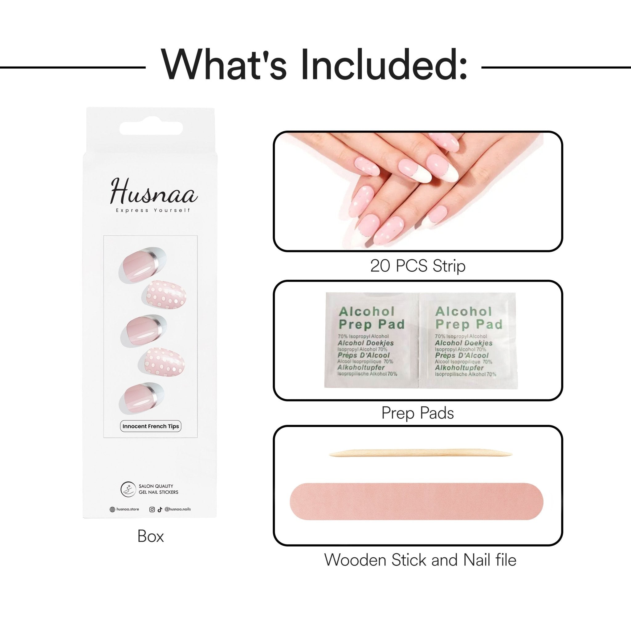Innocent French Tips - Husnaa
